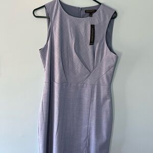Banana Republic Purple Sheath Dress Sleeveless Scoop Neck
